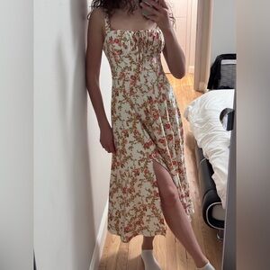 Lolette Rose Floral Midi Dress in Size Small